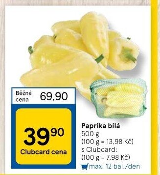 Paprika bílá