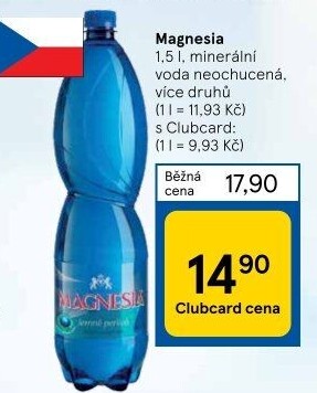Přírodní voda Magnesia