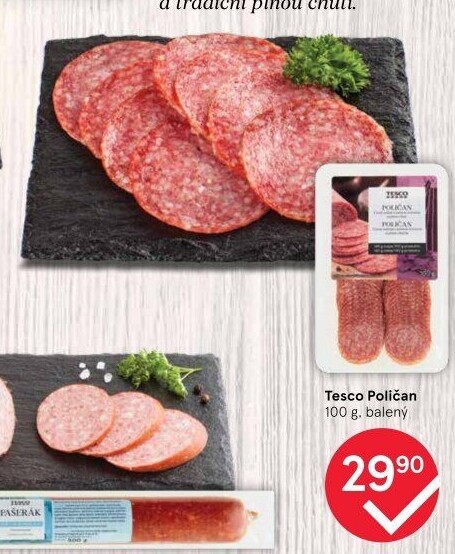 Salám Poličan Tesco