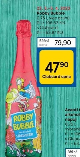 Sekt nealkoholický dětský Robby Bubble