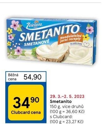 Sýr tavený Smetanito Želetava