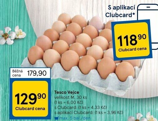 Vejce M Tesco