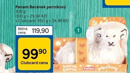 Velikonoční beránek perníkový Penam