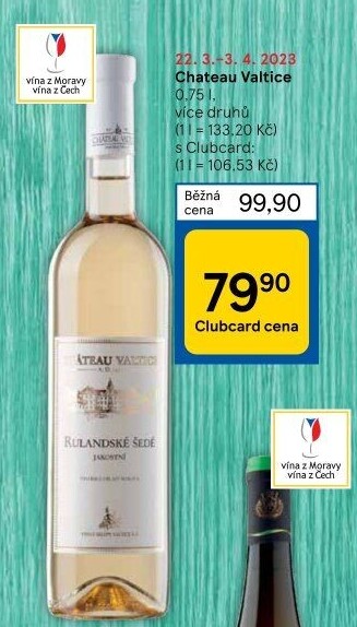 Vína Chateau Valtice