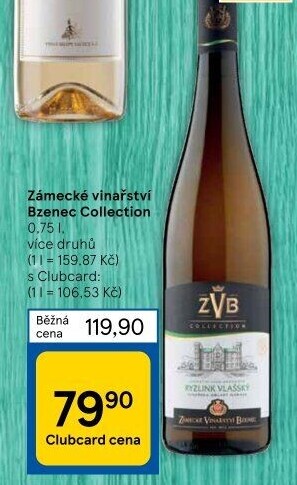 Vína Collection Zámecké vinařství Bzenec