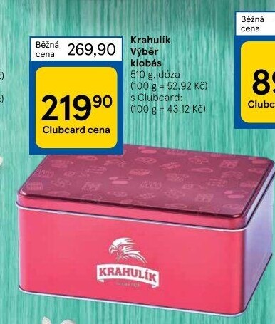 Výběr klobás Krahulík - dóza