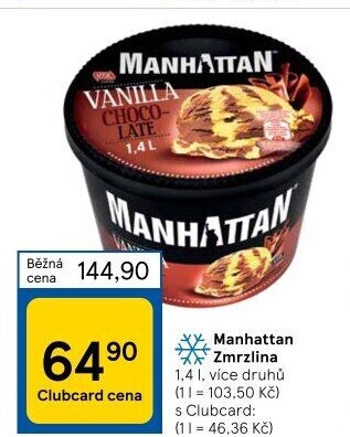 Zmrzlina v kelímku Manhattan Nestlé