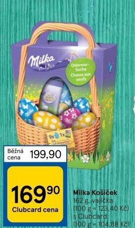 Čokoládová vajíčka Milka
