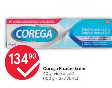 Fixační krém na zubní protézu Corega