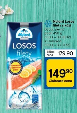 Losos filety mražený Mylord