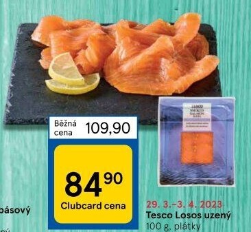 Losos uzený Tesco