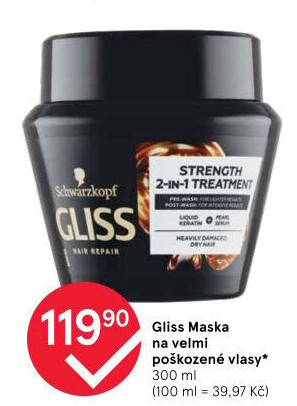Maska na vlasy Gliss Schwarzkopf