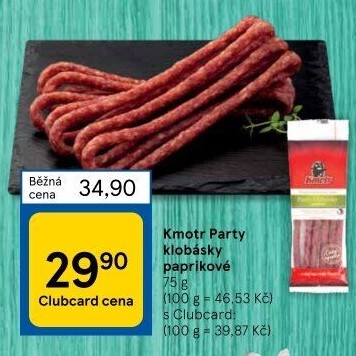 Párty klobásky paprikové Kmotr