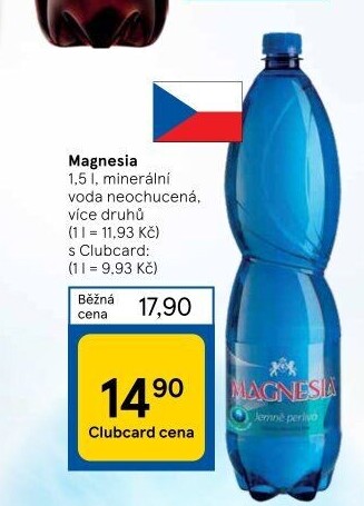 Přírodní voda Magnesia