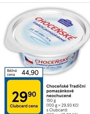 Tradiční pomazánkové Choceňské