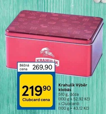Výběr klobás Krahulík - dóza