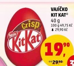 Čokoládové vajíčko Kit Kat Nestlé