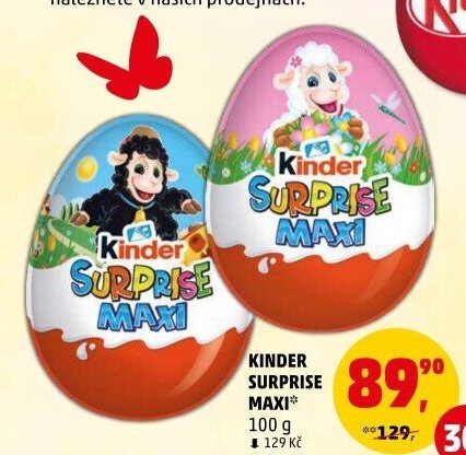 Čokoládové vajíčko s překvapením Maxi Kinder Surprise