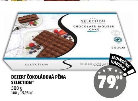 Dezert čokoládová pěna Selection