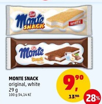 Dezert mléčný Monte Snack Zott