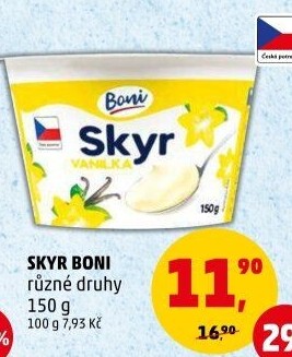 Dezert zakysaný ochucený Skyr Boni