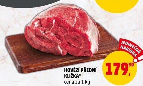 Hovězí přední bez kosti - kližka