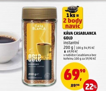 Instantní káva Casablanca Gold