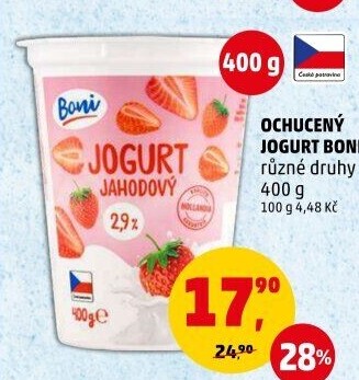 Jogurt ochucený Boni