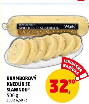 Knedlík bramborový V-tek