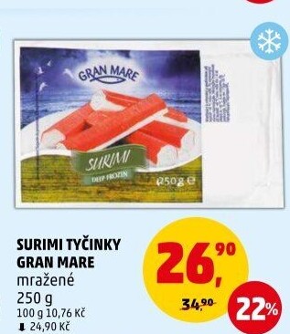 Krabí tyčinky mražené Gran Mare