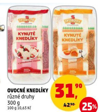 Kynuté knedlíky ovocné Svoboda Blučina