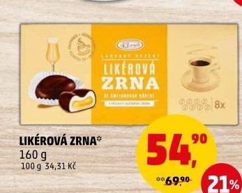 Likérová zrna Klasa Pekárny a cukrárny Klatovy