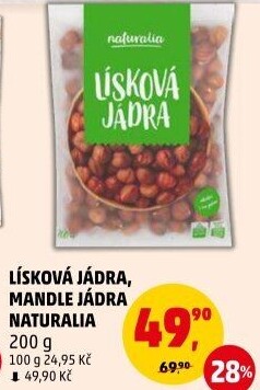 Lískové ořechy Naturalia