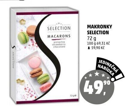 Makronky mražené Selection
