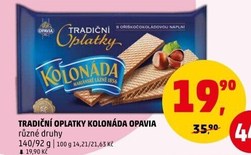 Oplatky Kolonáda Opavia