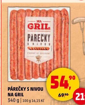 Párečky s nivou Na gril Penny