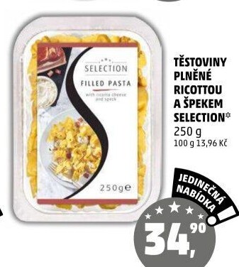 Plněné těstoviny Selection