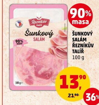 Salám šunkový Řezníkův talíř