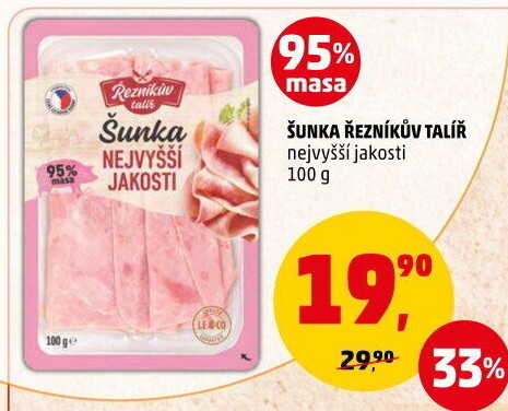 Šunka nejvyšší jakosti Řezníkův talíř