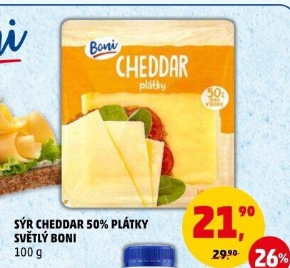 Sýr Cheddar Boni