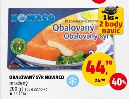 Sýr obalovaný mražený Nowaco