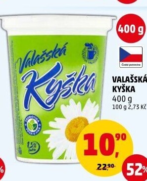 Valašská kyška Mlékárna Valašské Meziříčí