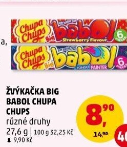Žvýkačky Big Babol Chupa Chups