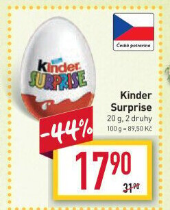 Čokoládové vajíčko s překvapením Kinder Surprise