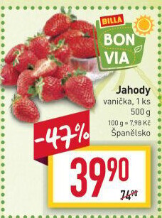 Jahody Billa Bonvia