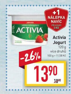 Jogurt ochucený Activia Danone