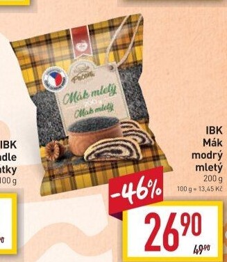 Mák modrý mletý IBK trade