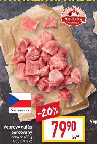 Maso na guláš vepřové Vocílka
