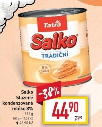 Mléko kondenzované Salko Tatra
