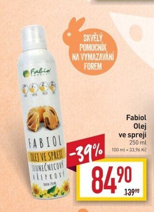 Olej ve spreji Fabio